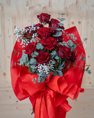 Fascio di Rose Rosse | Pensiero Fiorito