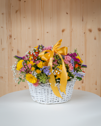 Cestino floreale misto |Pensiero Fiorito
