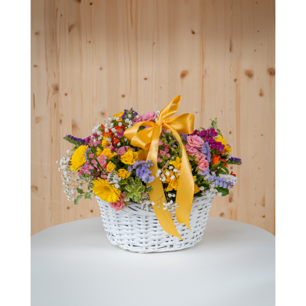 Cestino floreale misto